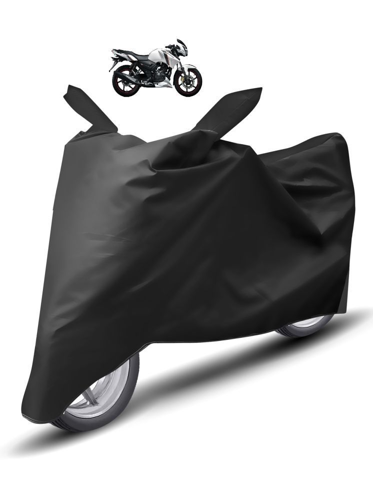     			Auto Hub Bike Body Cover for TVS Apache RTR 160 ( Pack of 1 ) , Black