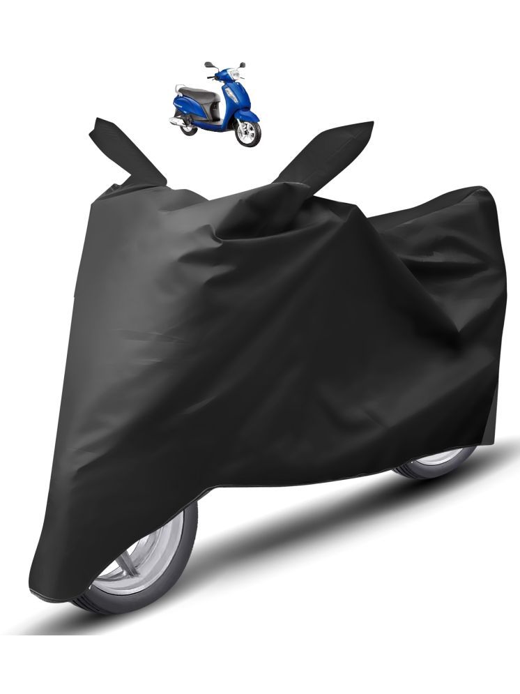     			Auto Hub Bike Body Cover for Suzuki Access 125 ( Pack of 1 ) , Black