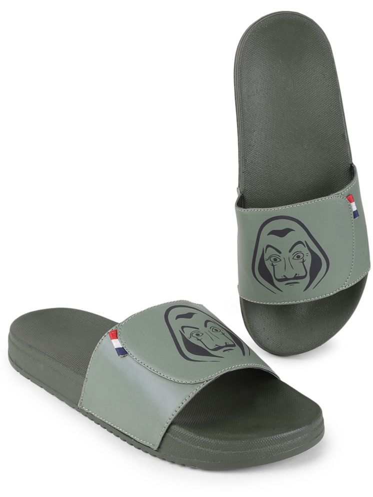     			CLOSHO Grey Men's Slide Flip Flop