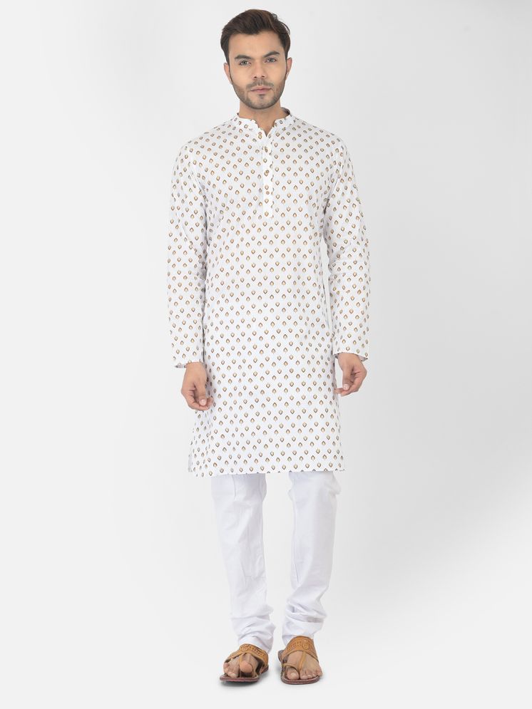     			Deyann Brown Cotton Regular Fit Men's Kurta Pyjama Set ( Pack of 1 )