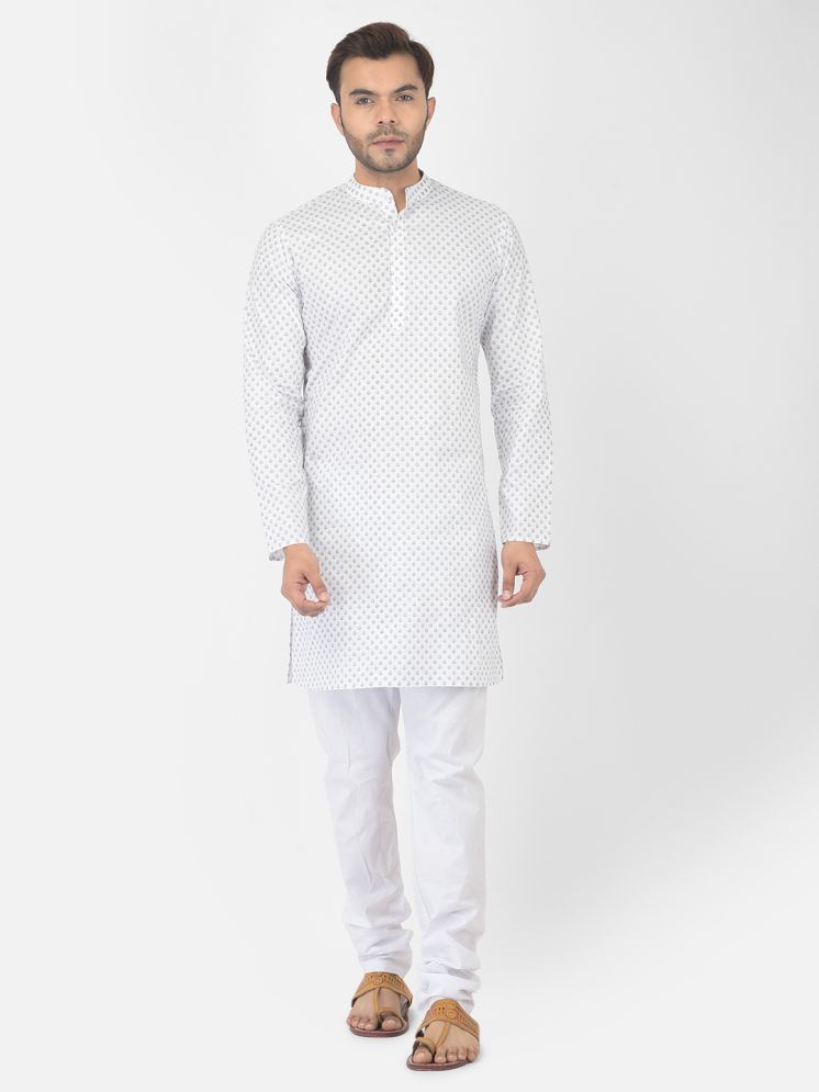     			Deyann Silver Cotton Regular Fit Men's Kurta Pyjama Set ( Pack of 1 )