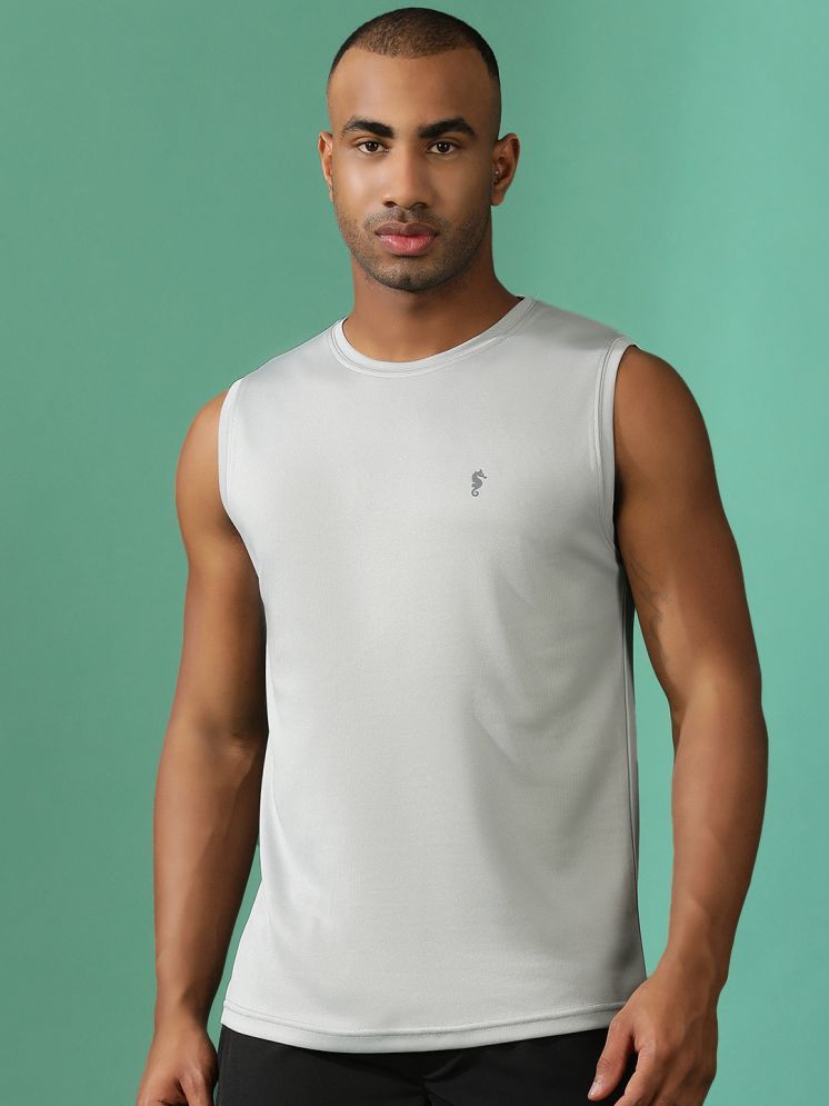     			EPPE Light Grey Polyester Regular Fit Men's Tanks ( Pack of 1 )