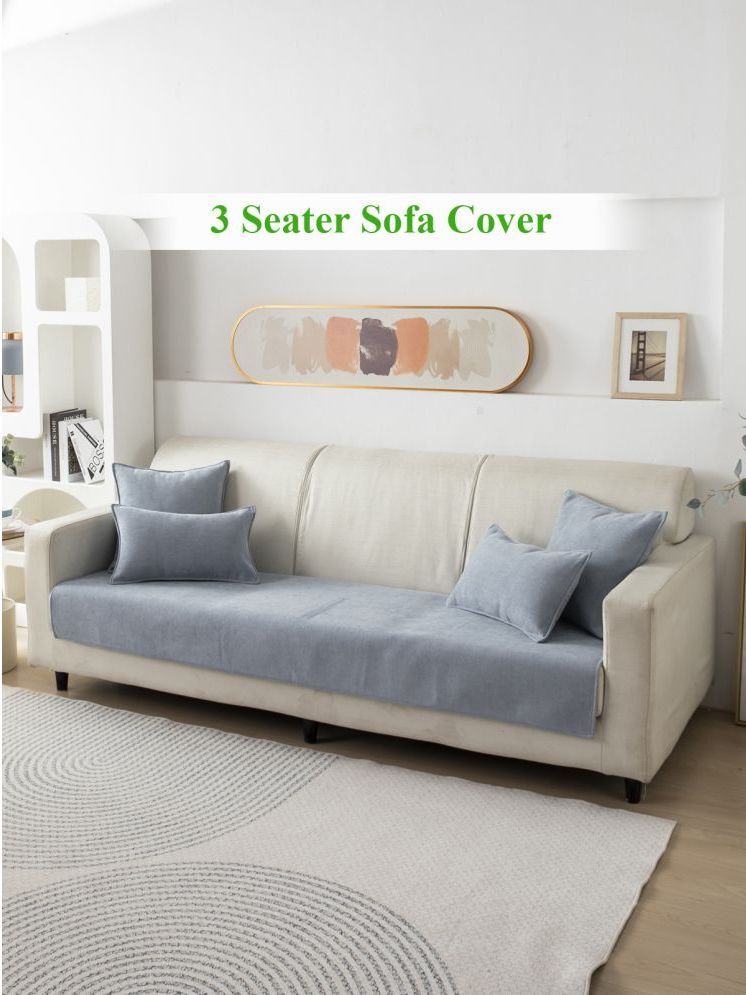     			HOKIPO 3 Seater Chenille Sofa Cover ( Pack of 1 )