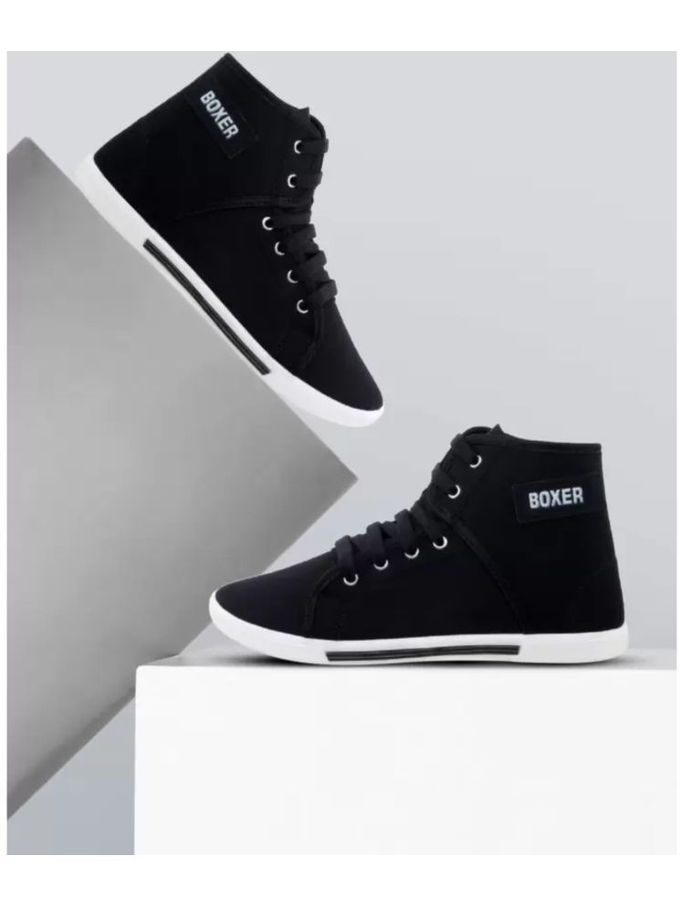     			hotstyle BOXER Black Men's Sneakers