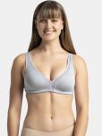 Jockey Light Grey Nylon Non Padded Women's Everyday Bra ( Pack of 1 )