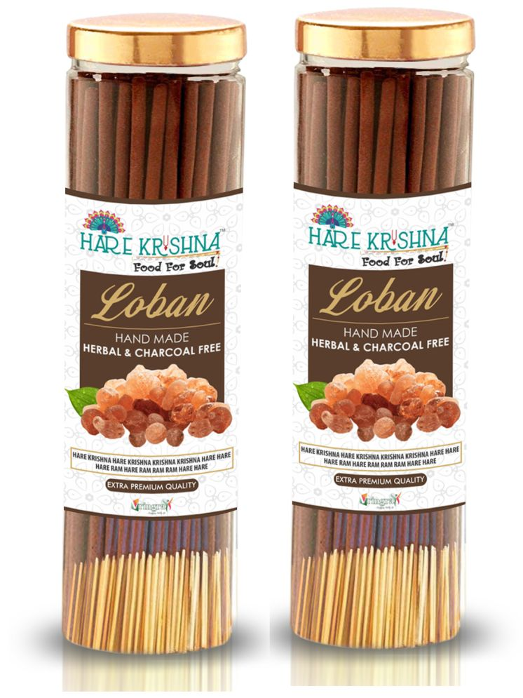     			Hare Krishna Food For Soul Incense Dhoop Sticks Loban 400 gm ( Pack of 2 )