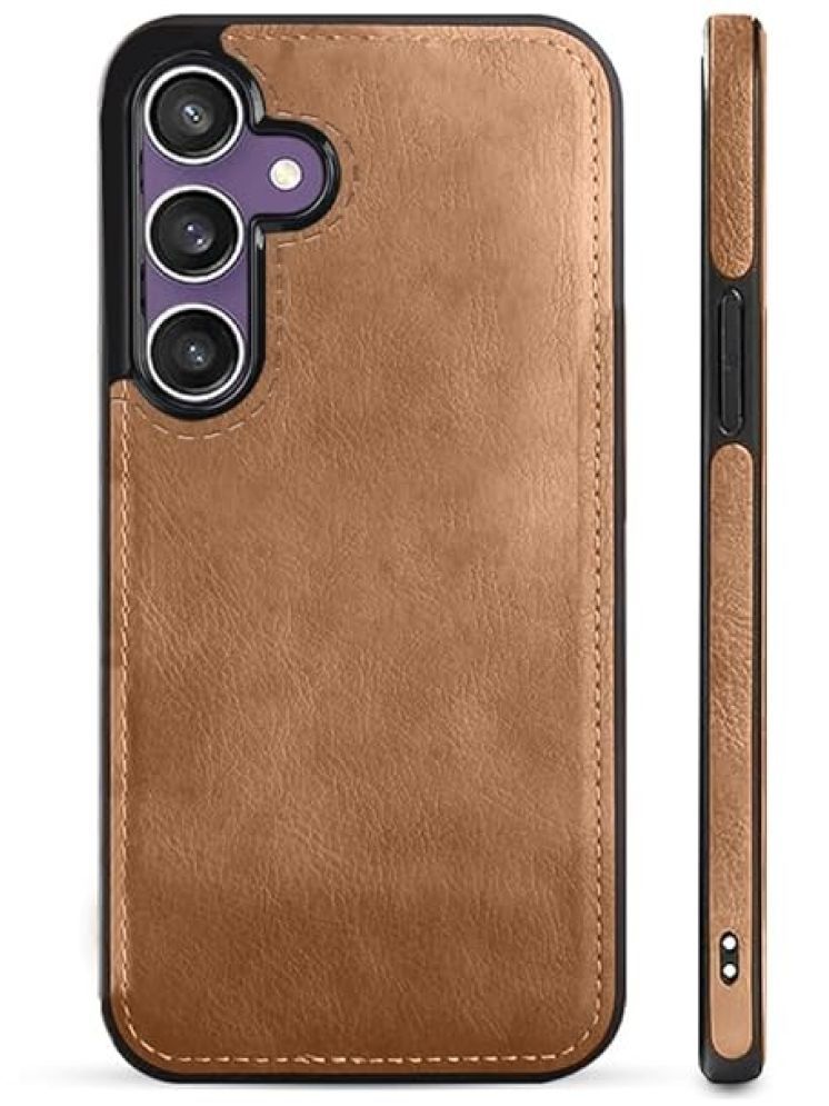     			Maggzoo Plain Cases Compatible For Leather Samsung Galaxy S24 plus ( Pack of 1 )