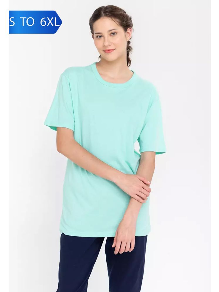     			PP Kurtis Sea Green Cotton Women's T-Shirt ( Pack of 1 )