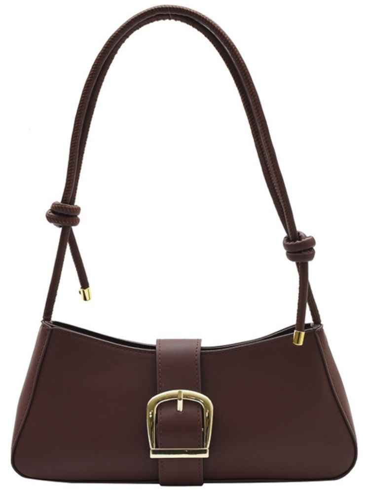     			Santorini Brown Faux Leather Sling Bag