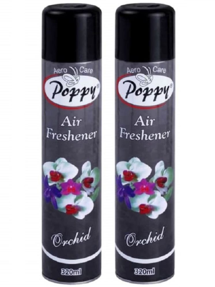     			Aero Care Poppy Orchid Air Freshener - Pack of 2 - 320ml Each Room Fragrant Spray