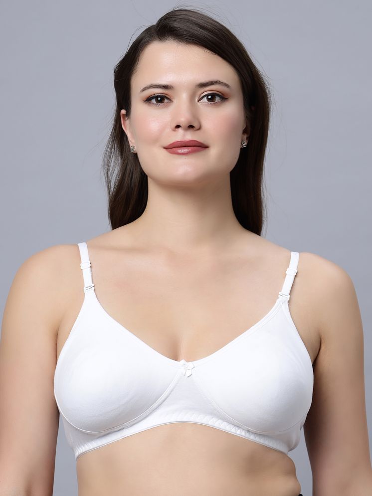     			IN CARE LINGERIE Pack of 2 Cotton Non Padded Women's T-Shirt Bra ( Multicolor ) NAVYA_WHITESKIN_34B