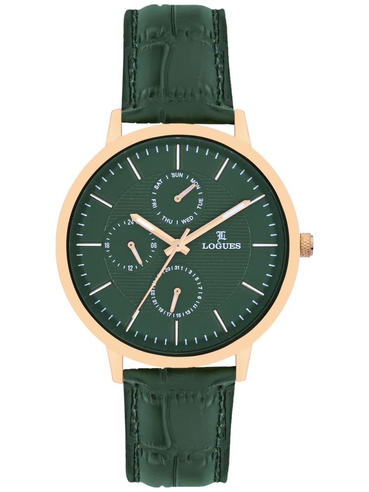     			LOGUES WATCHES Analog Green Dial Men'S Watch | G 1967 Wl-10 | 3 ATM Water Resistant