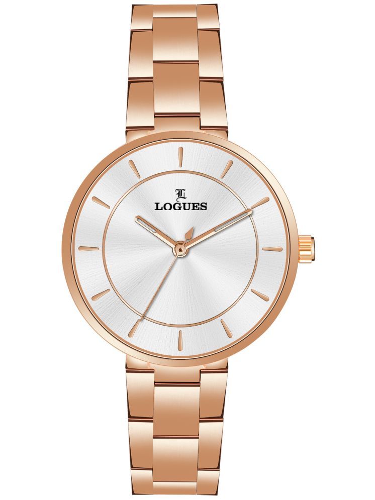     			LOGUES WATCHES Analog Silver Dial Women'S Watch | L 6181 Wm-02 | 3 ATM Water Resistant