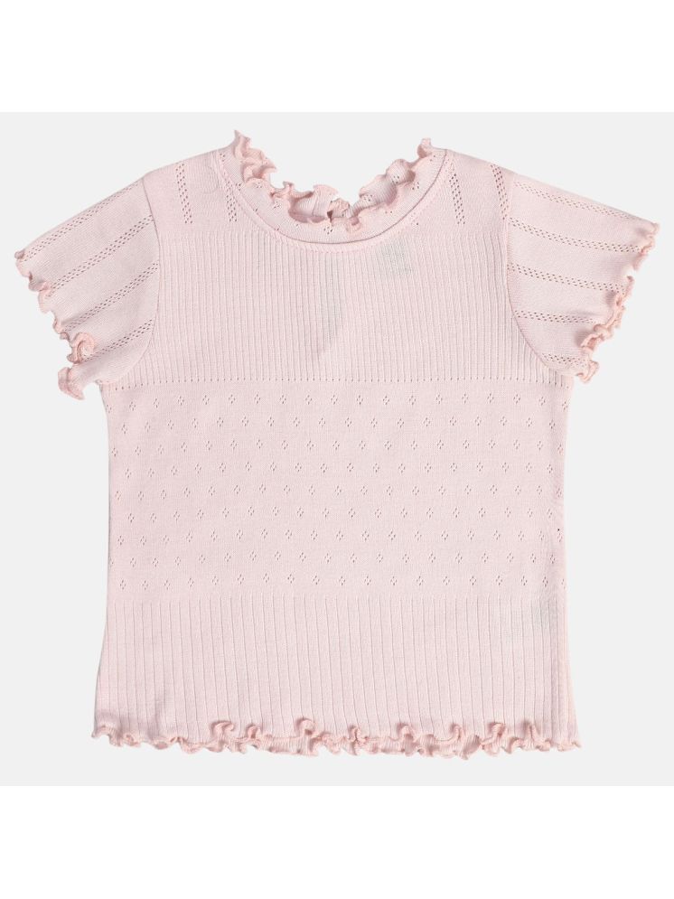     			MINI KLUB Pink Cotton Girls Top ( Pack of 1 )