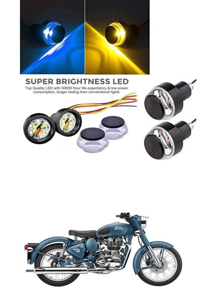     			Rustproof, Waterproof Indicator Light/Handle Light (Multicolor) For Royal Enfield Squadron Blue