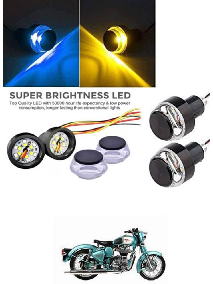     			Rustproof, Waterproof Indicator Light/Handle Light (Multicolor) For Royal Enfield Bullet 350