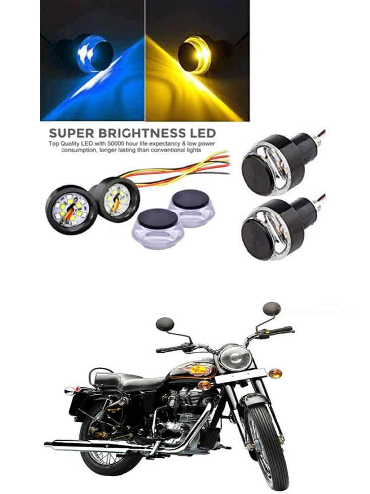     			Rustproof, Waterproof Indicator Light/Handle Light (Multicolor) For Royal Enfield Bullet 350 Twinspark