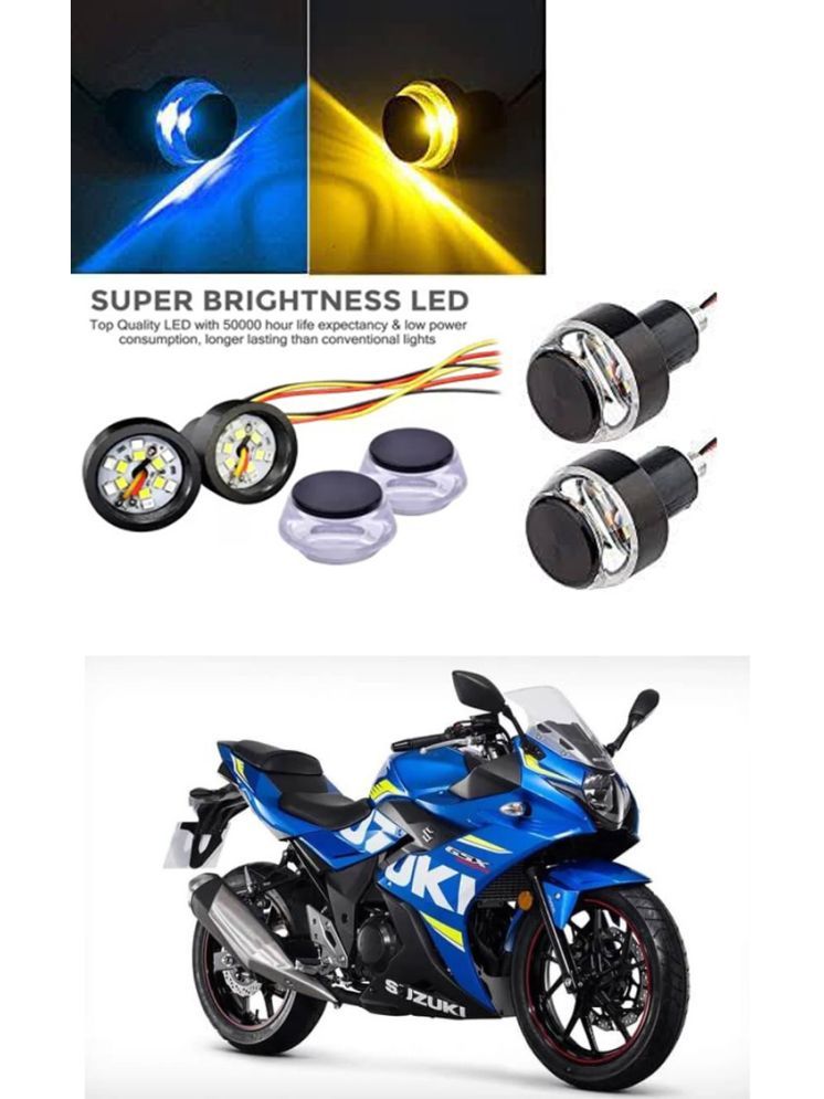     			Rustproof, Waterproof Indicator Light/Handle Light (Multicolor) For Suzuki Gixxer 250