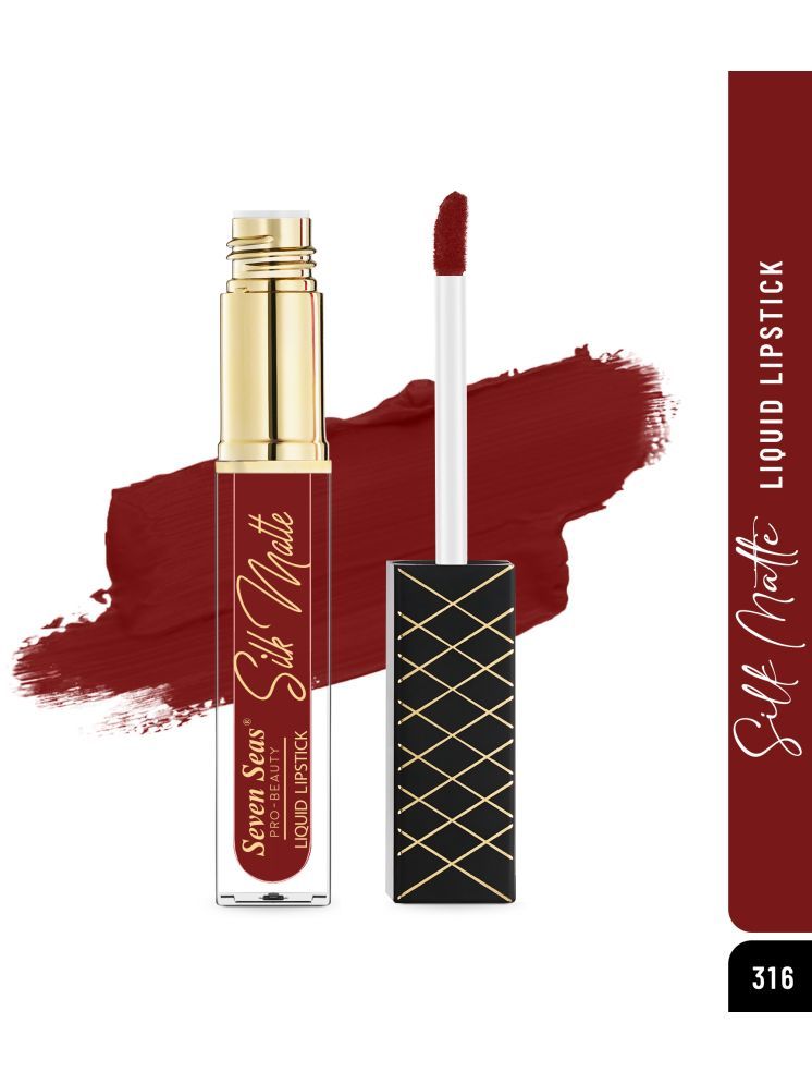     			Seven Seas Silk Matte Long Stay High Coverage Glides Smoothly Liquid Lipstick (Totem Pole,7ML)