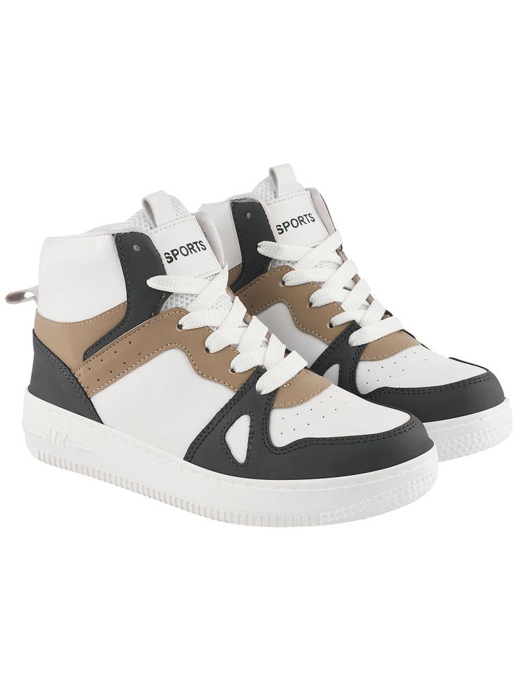     			Shoetopia White Women's Sneakers