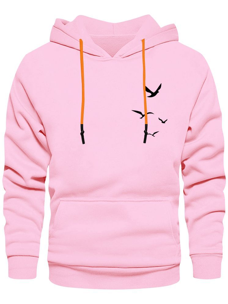     			fashion and youth Cotton Blend Hooded Men's Sweatshirt - Pink ( Pack of 1 )