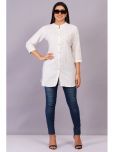 JC4U White Cotton Women's Tunic ( Pack of 1 )