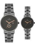 LOGUES WATCHES Analog Grey | Couple Watch Set Of 2 | P 3528 Qmd-27 | 3 ATM Water Resistant