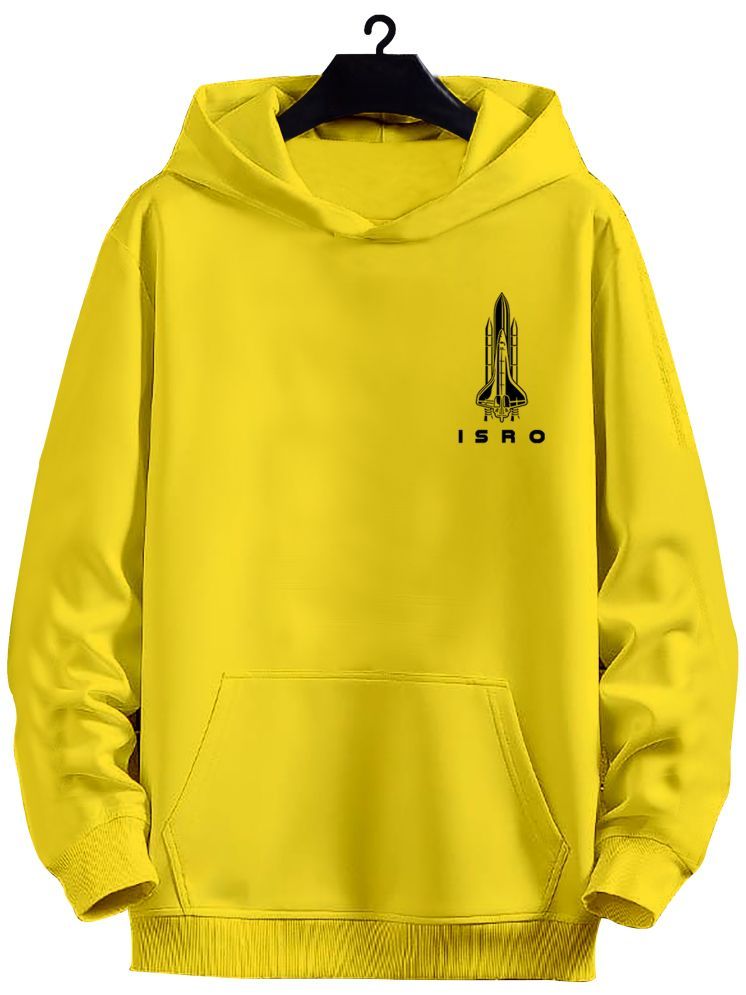     			fashion and youth Cotton Blend Hooded Men's Sweatshirt - Yellow ( Pack of 1 )