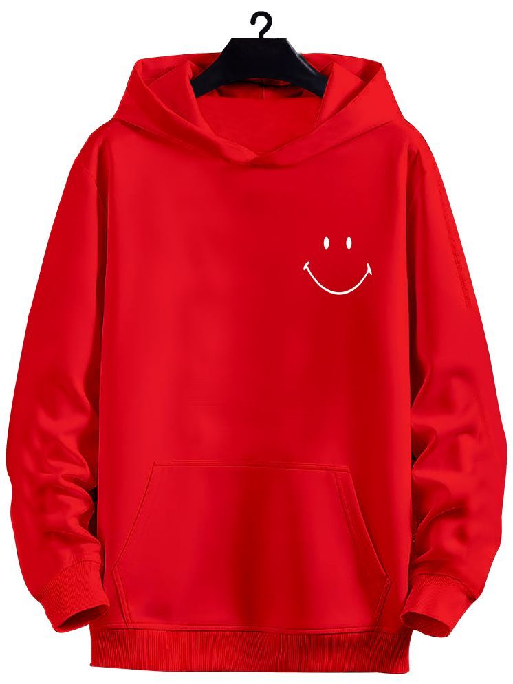     			fashion and youth Cotton Blend Hooded Men's Sweatshirt - Red ( Pack of 1 )