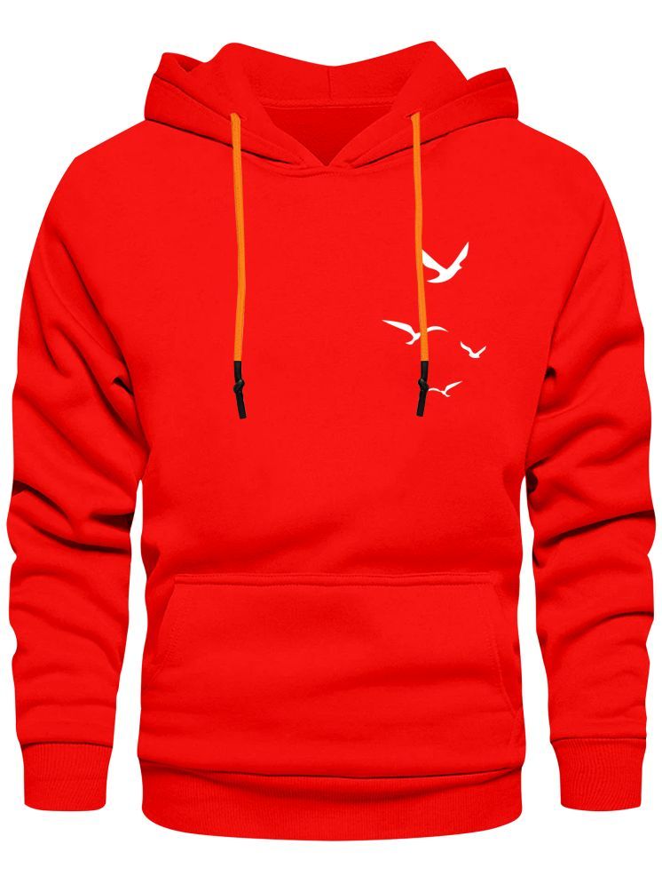     			fashion and youth Cotton Blend Hooded Men's Sweatshirt - Red ( Pack of 1 )