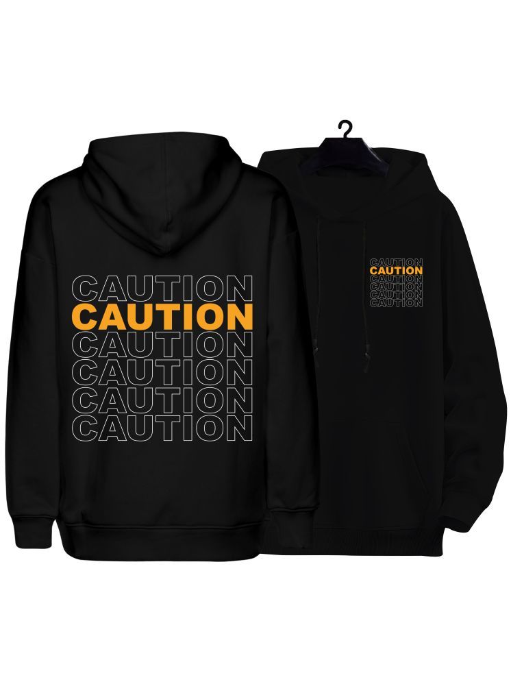     			fashion and youth Cotton Blend Hooded Men's Sweatshirt - Black ( Pack of 1 )