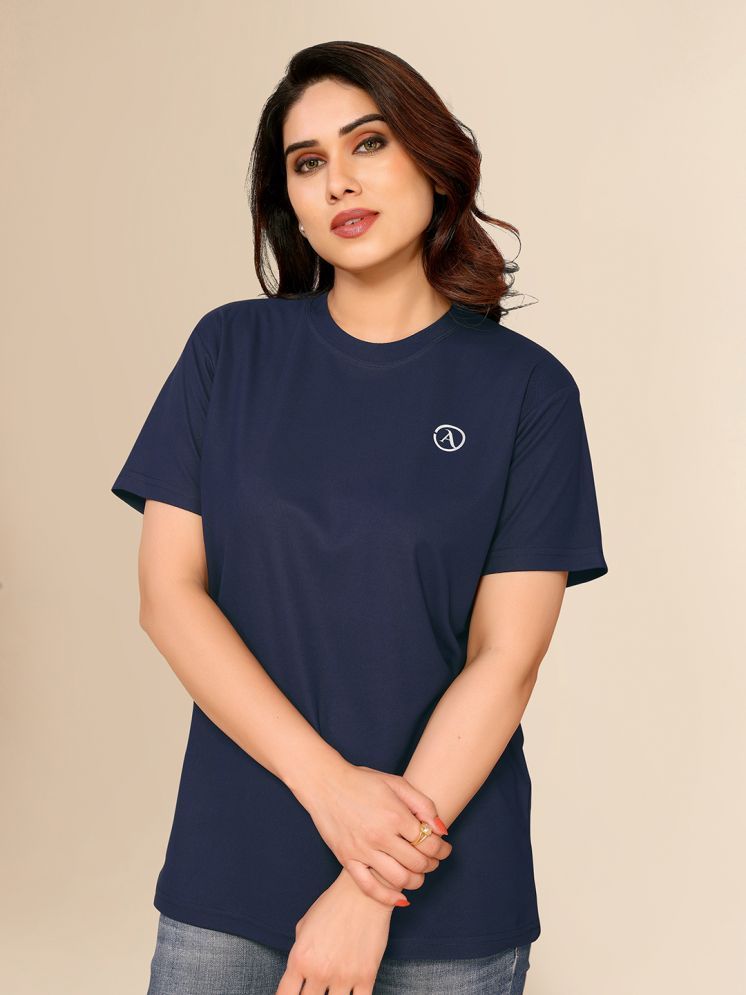     			Anand Navy Blue Lycra Regular Fit Women's T-Shirt ( Pack of 1 )