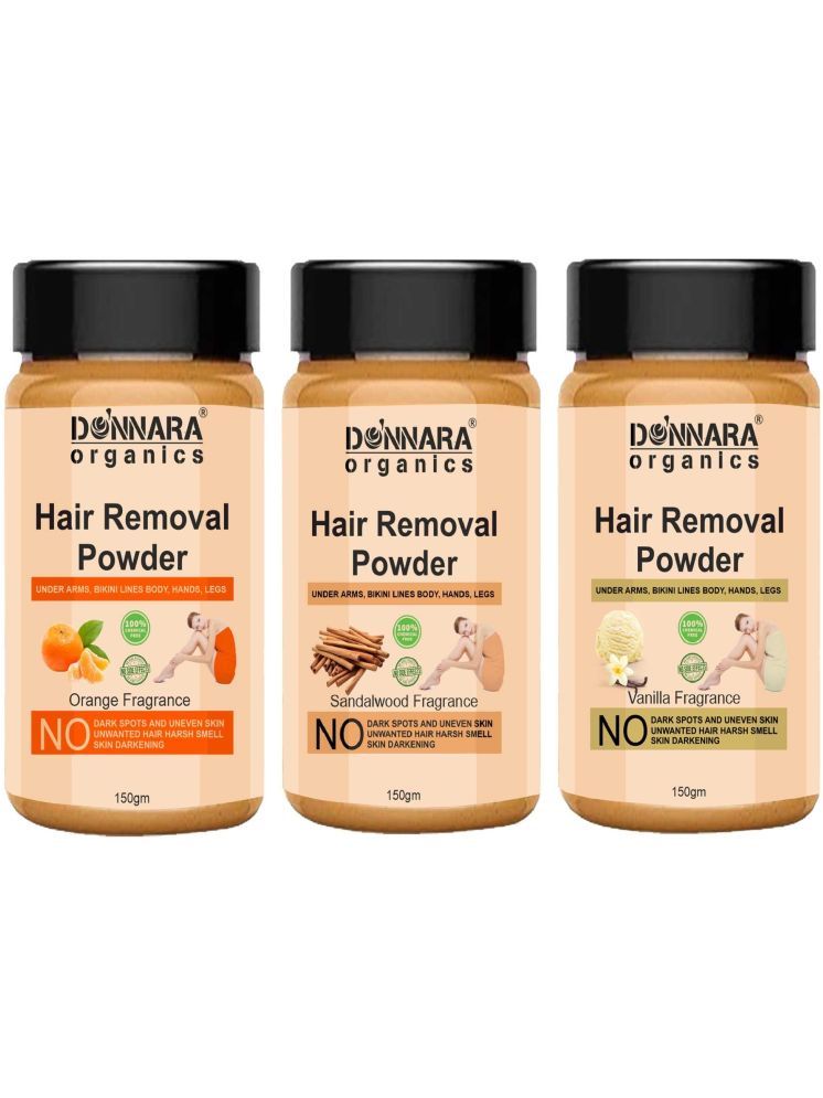     			Donnara Organics Natural Hair Removal Powder for Men & Women 150 ( Pack of 3 )