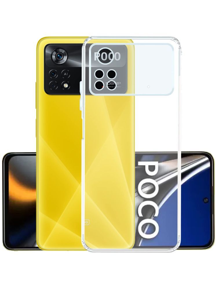     			Gemesha Plain Cases Compatible For Silicon POCO X4 PRO 5g ( Pack of 1 )