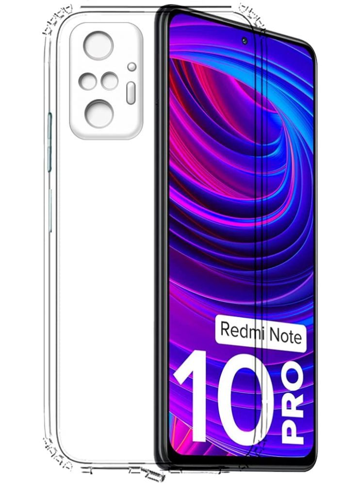     			Gemesha Plain Cases Compatible For Silicon REDMI NOTE 10 PRO ( Pack of 1 )