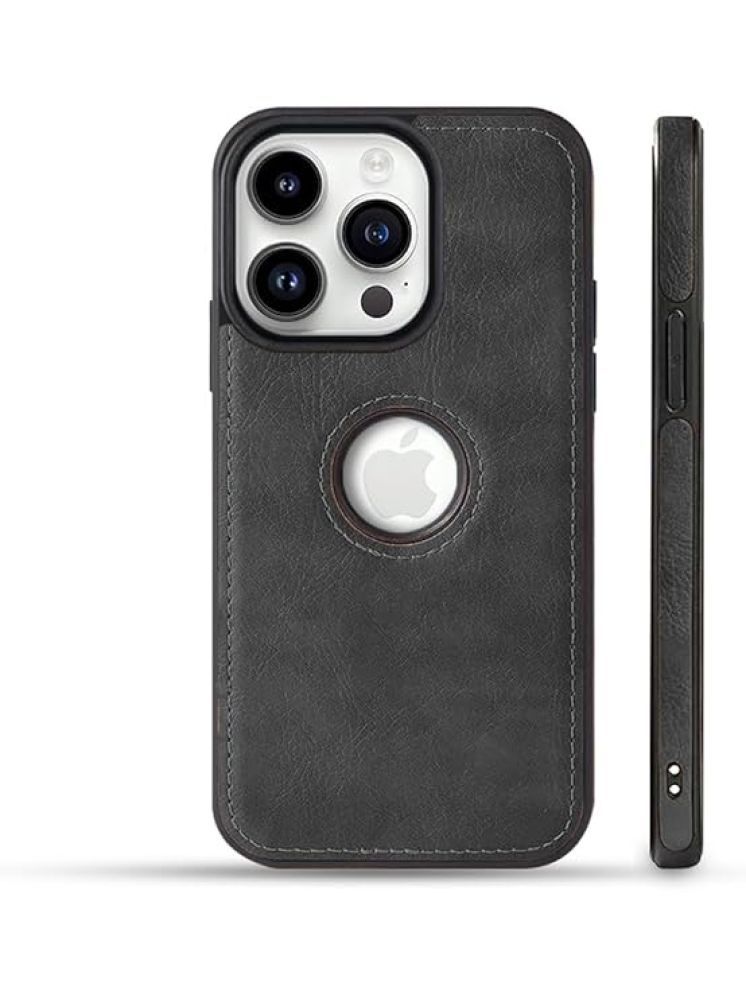     			Gemesha Plain Cases Compatible For Leather Iphone 14 Pro ( Pack of 1 )