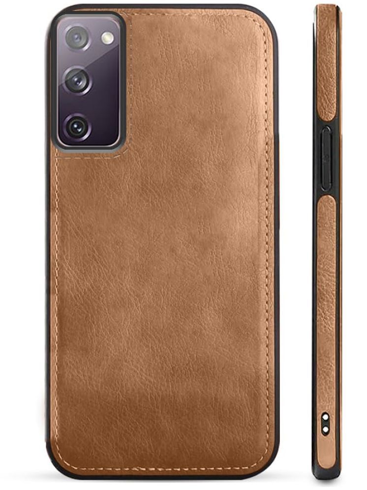     			Gemesha Plain Cases Compatible For Leather Samsung Galaxy S20 fe ( Pack of 1 )