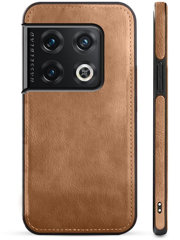     			Gemesha Plain Cases Compatible For Leather Oneplus 10 Pro ( Pack of 1 )