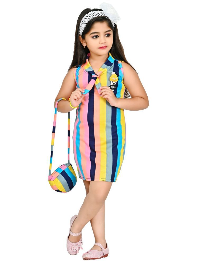     			JCT DRESSES Multi Crepe Girls A-line Dress ( Pack of 1 )