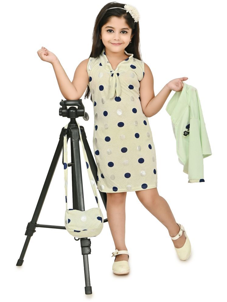     			JCT DRESSES Pistachio Crepe Girls A-line Dress ( Pack of 1 )