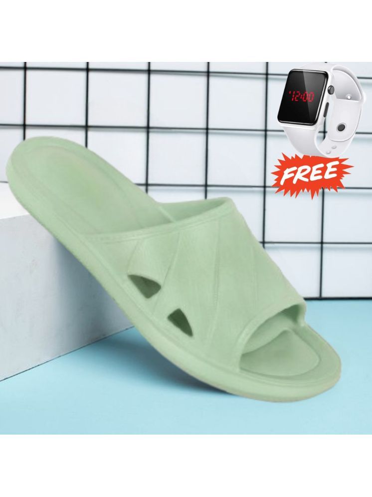     			Jootiyapa Mint Green Women's Slide Flip Flop