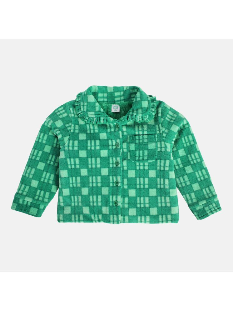     			MINI KLUB Green Acrylic Girl's Coats ( Pack of 1 )