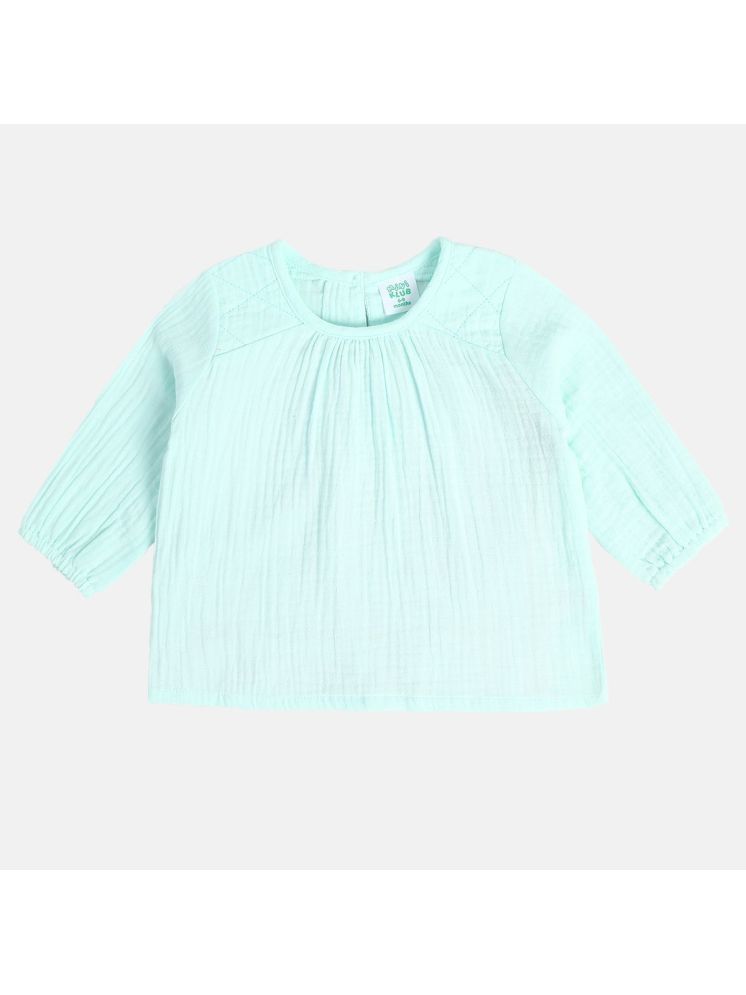     			MINI KLUB Pack of 1 Baby Girls Cotton Top ( Green )