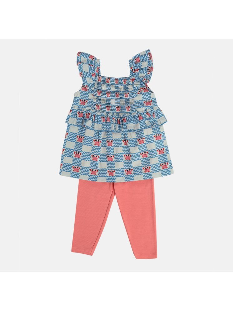     			MINI KLUB Pack of 1 Baby Girls Cotton Top & Trouser ( Multi )