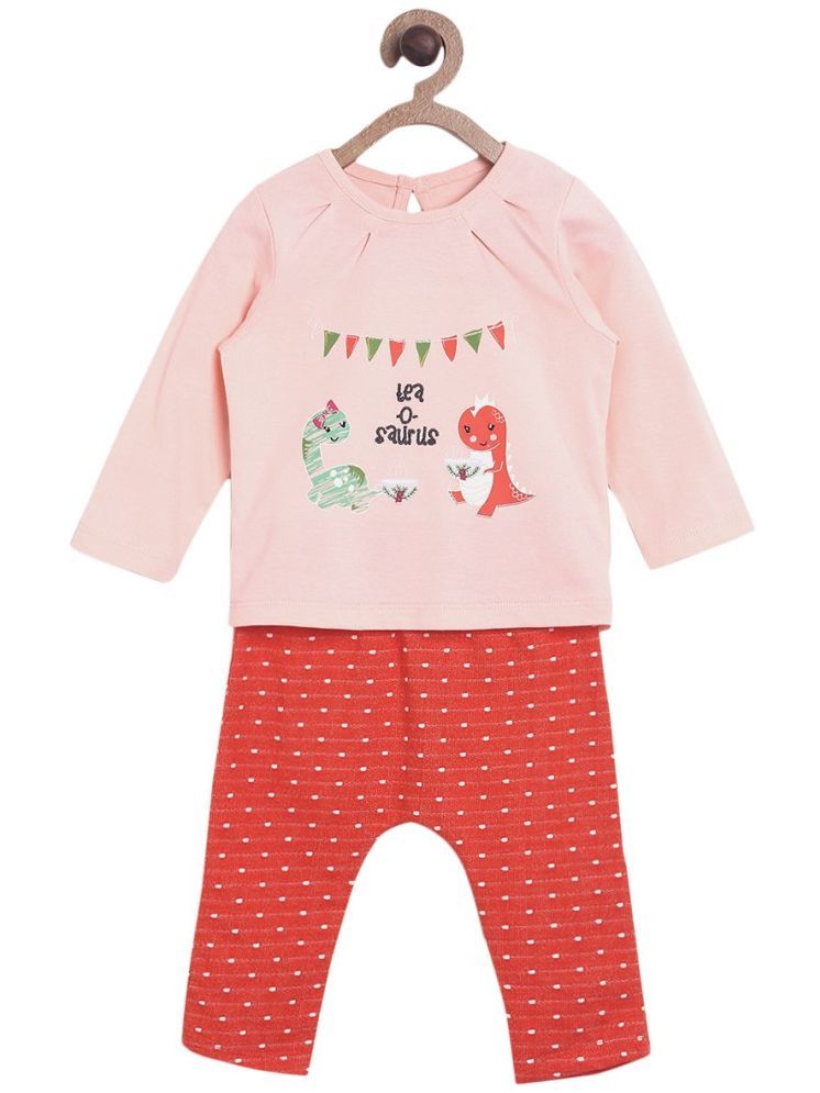     			MINI KLUB Multi Cotton Baby Girl Top & Trouser ( Pack of 1 )