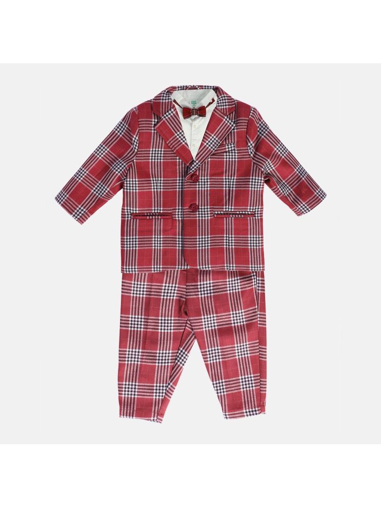     			MINI KLUB Pack of 1 Baby Boys Polyester Blend Shirt & Trouser ( Multi )