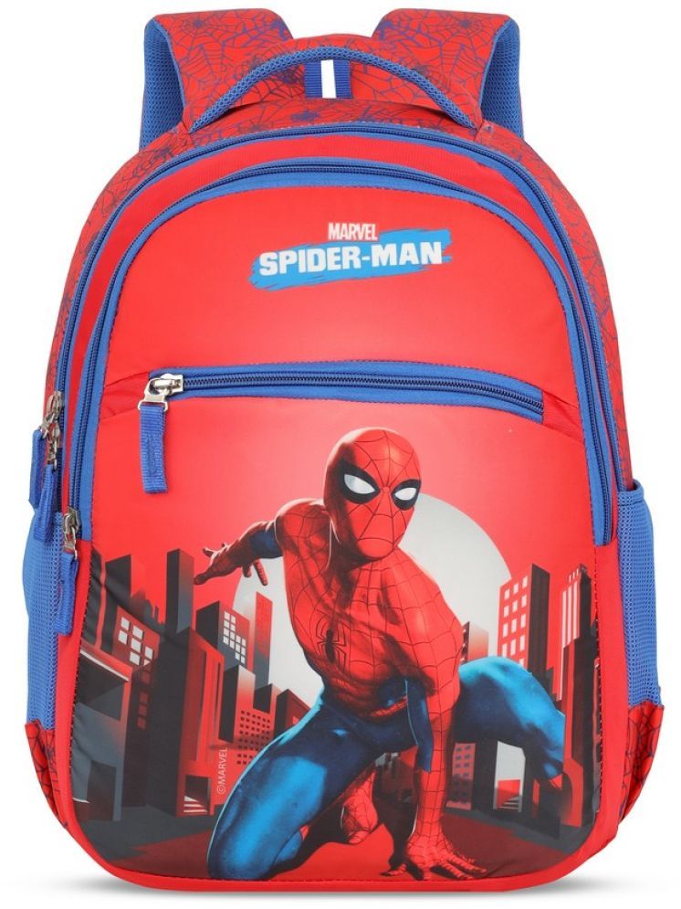     			Priority Red Polyester Backpack For Kids