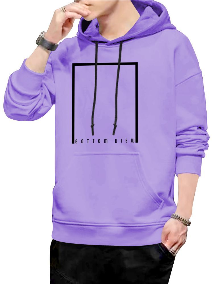     			fashion and youth Cotton Blend Hooded Men's Sweatshirt - Purple ( Pack of 1 )