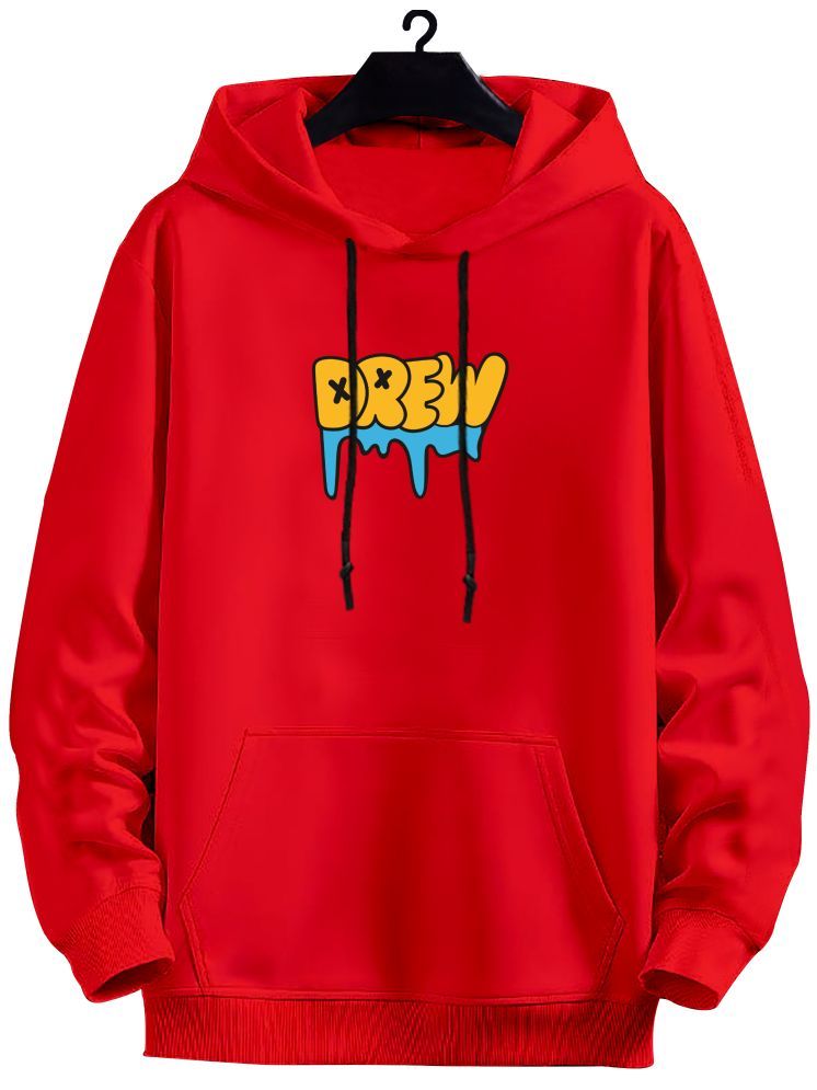     			fashion and youth Cotton Blend Hooded Men's Sweatshirt - Red ( Pack of 1 )