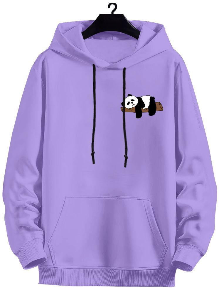     			fashion and youth Cotton Blend Hooded Men's Sweatshirt - Purple ( Pack of 1 )